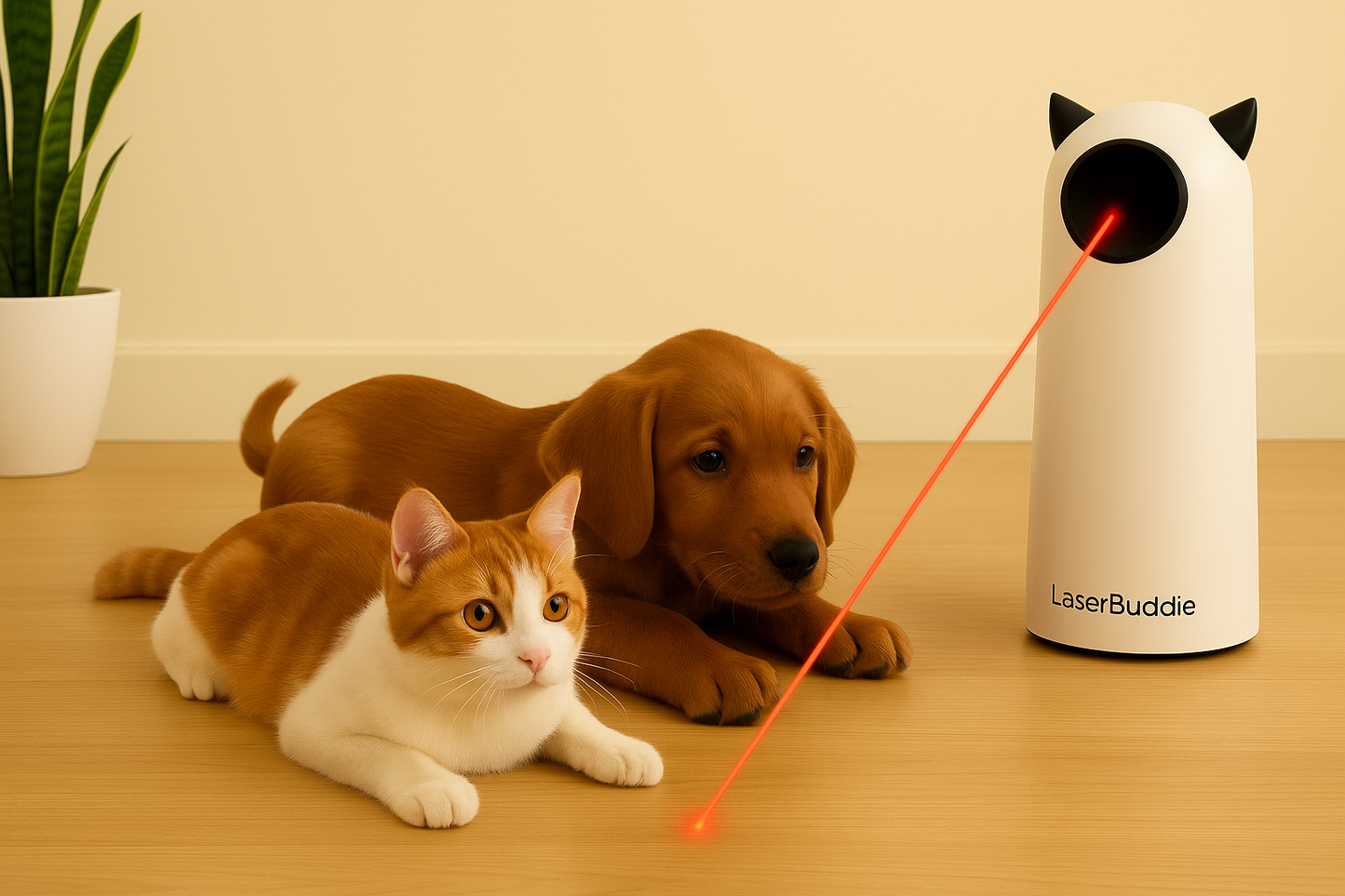LaserBuddie™ – Automatisch Speelmaatje voor Kat & Hond
