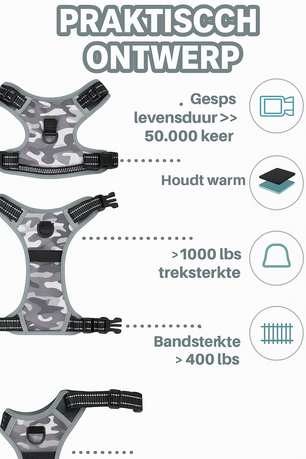 Reflective Comfort Hondenharnas