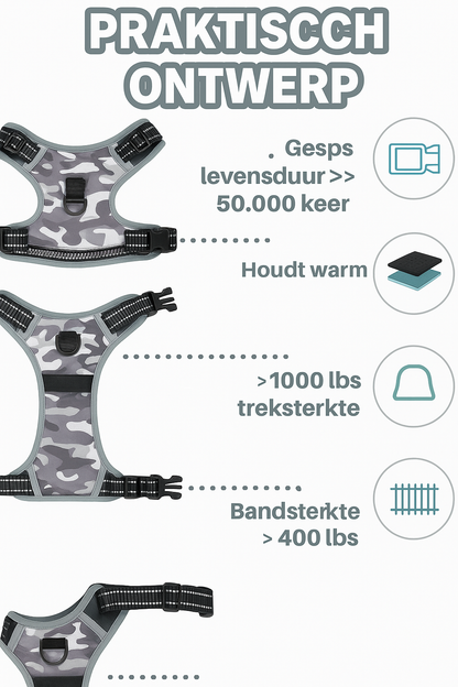 Reflective Comfort Hondenharnas