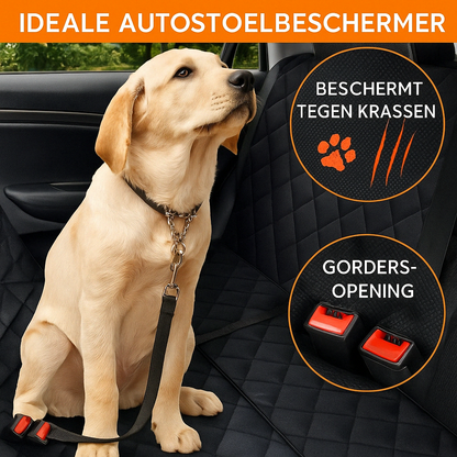 Deluxe Waterdichte Honden Autostoelhoes – Met Veiligheidsgordel & Antisliplaag