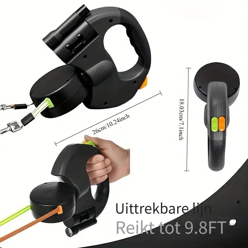 DuoWalk™ – 2-in-1 Hondenriem met LED Verlichting