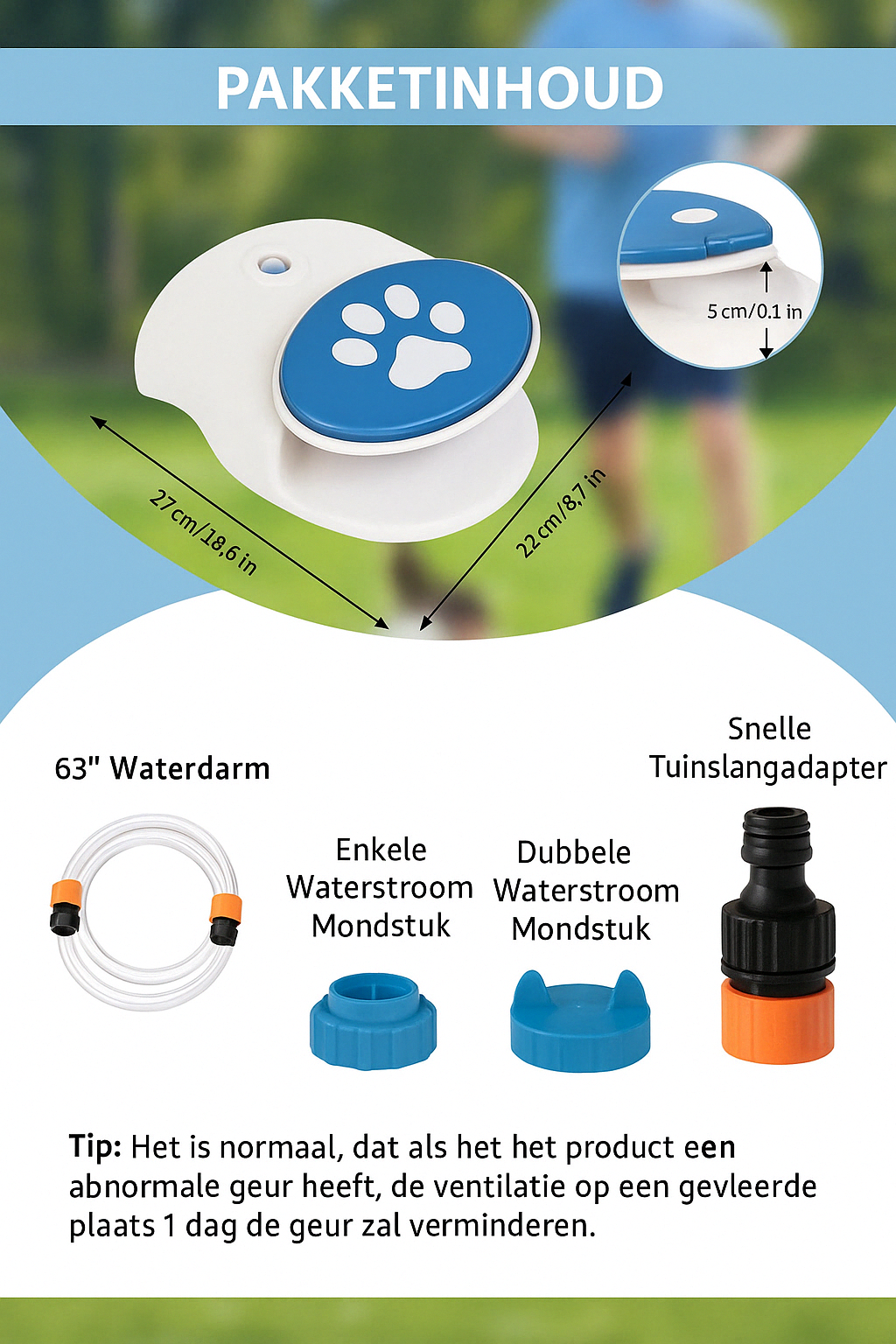 PawSplash fontein voor Honden